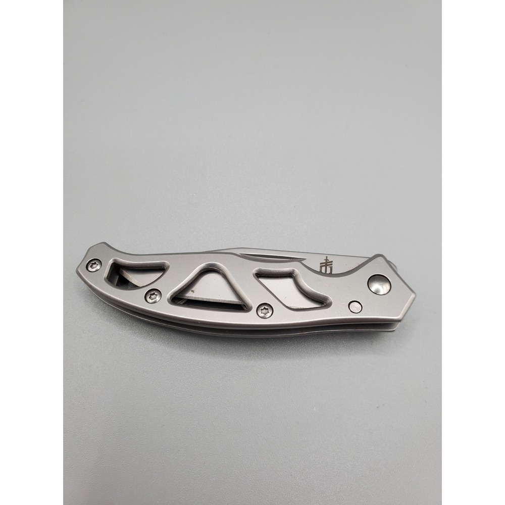 Gerber Mini Paraframe Knife Tactical Folder Frame Lock Gray Stainless Handle